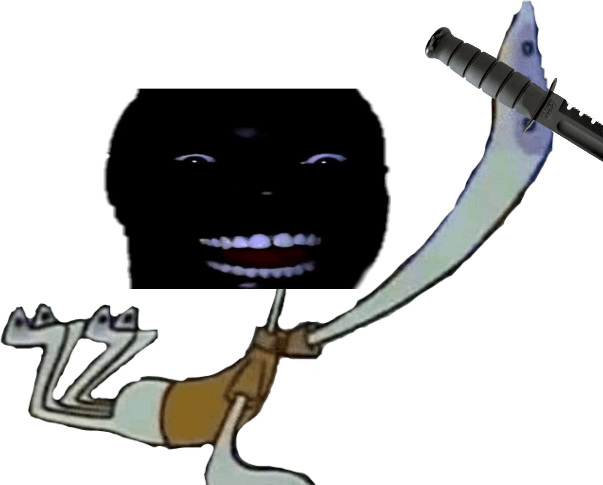 Squidward Bow Arrow Meme PNG