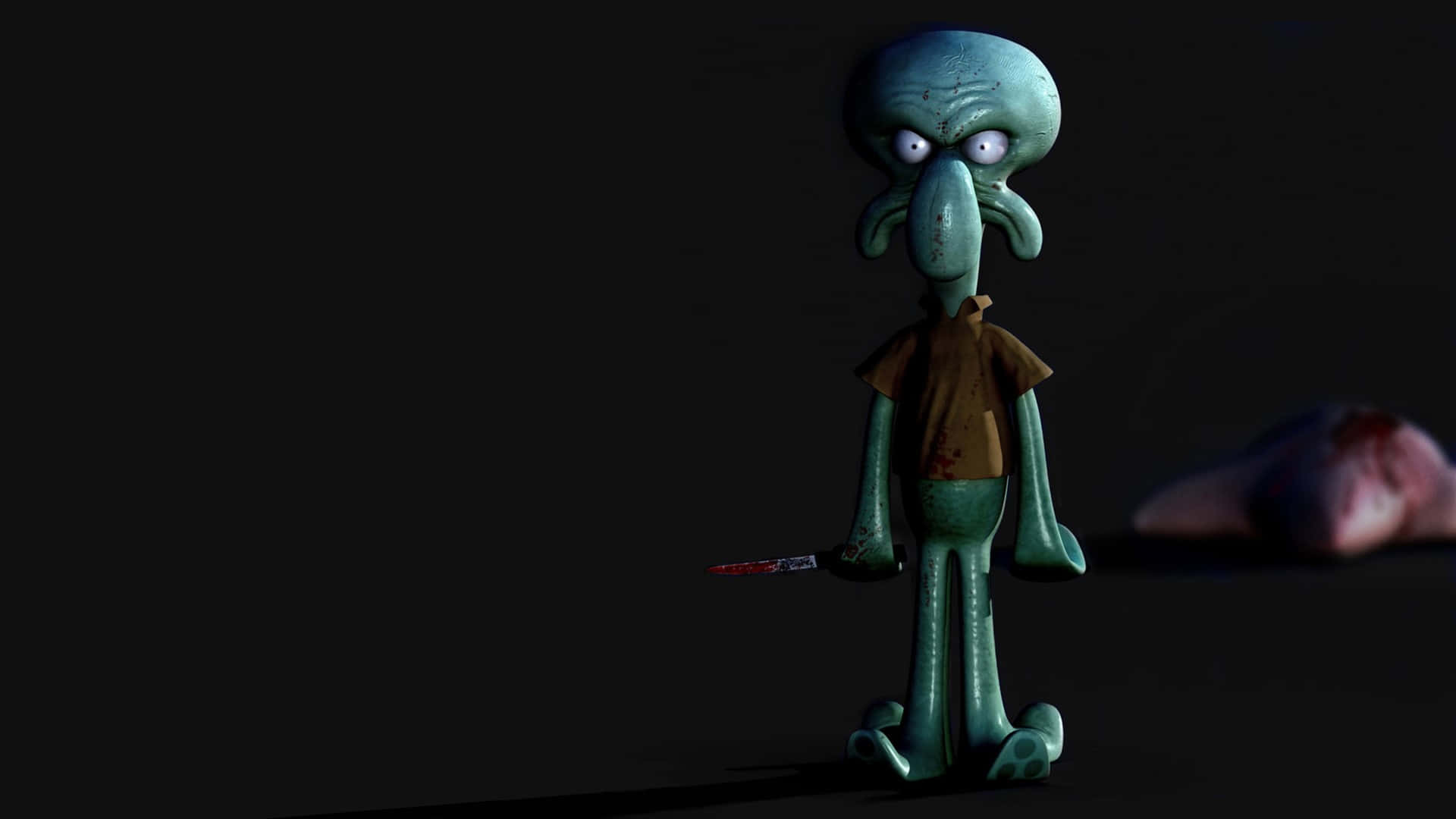 Squidward_ Shadowy_ Figure_with_ Syringe Wallpaper