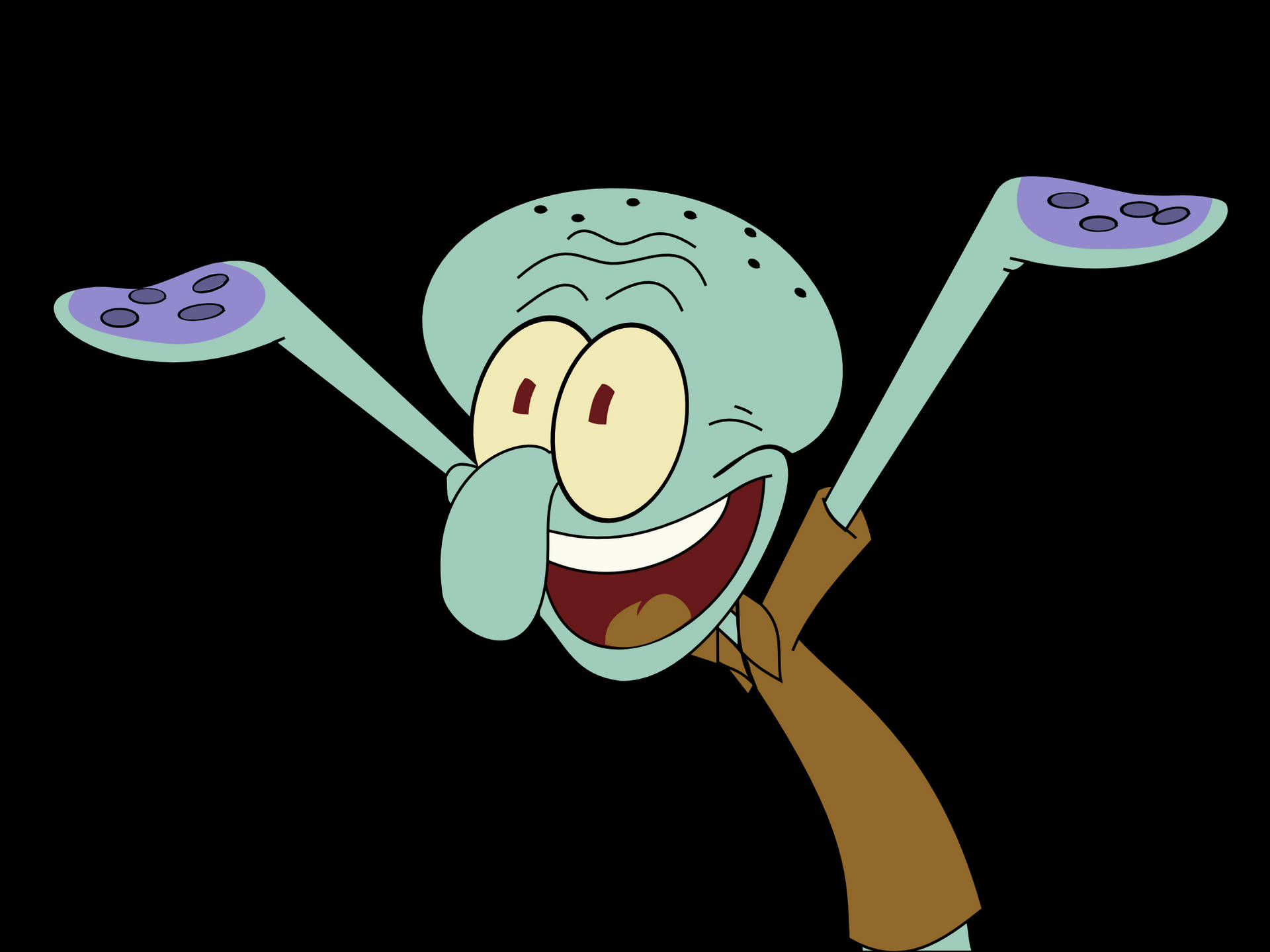 Squidward Tentacles Cynical Character Wallpaper