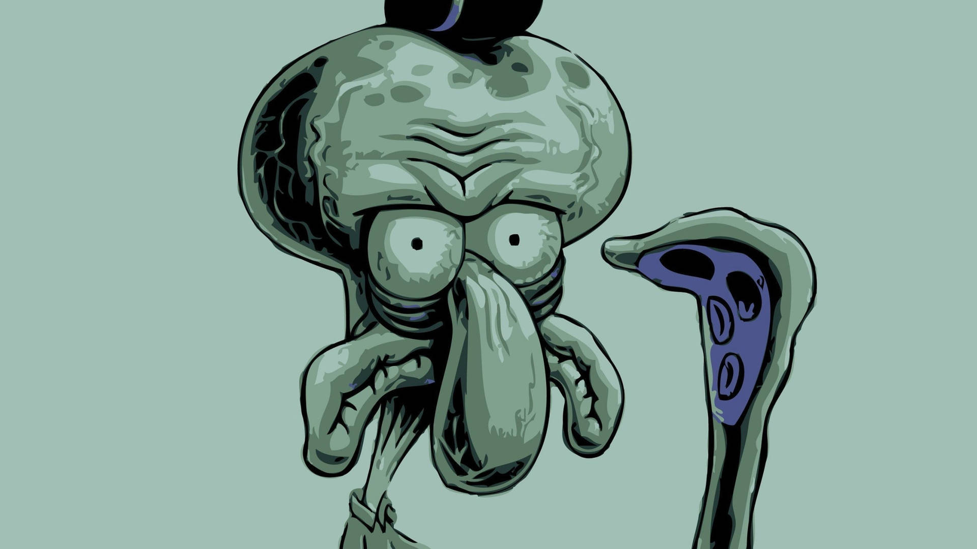 Squidward Tentacles Dehydrated Wallpaper