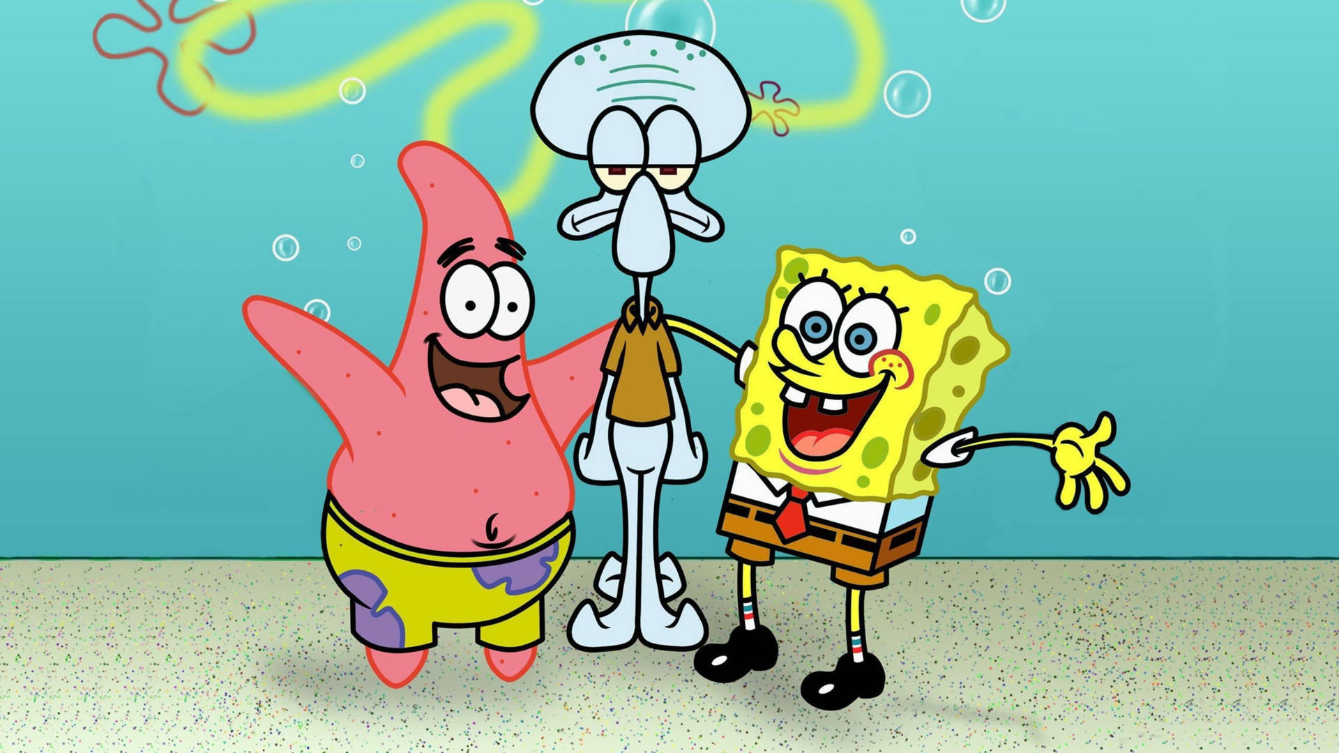 Squidward Tentacles, Spongebob And Patrick