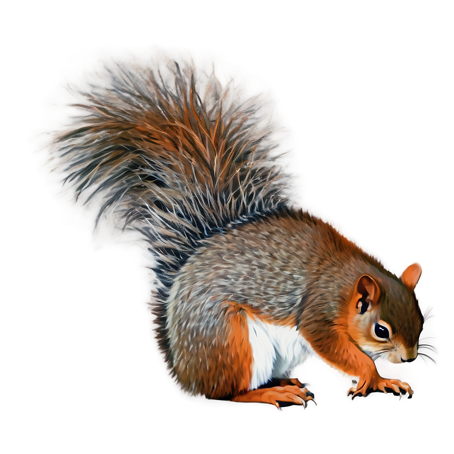 Squirrel Tail Png 06242024 PNG