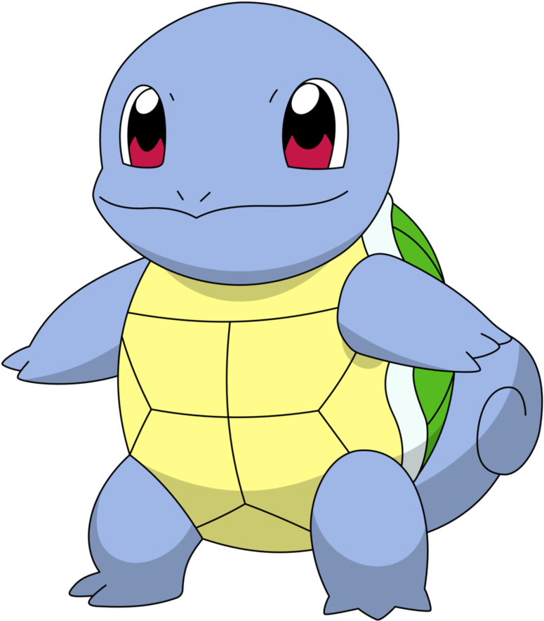 Squirtle Pokemon Character Illustration PNG