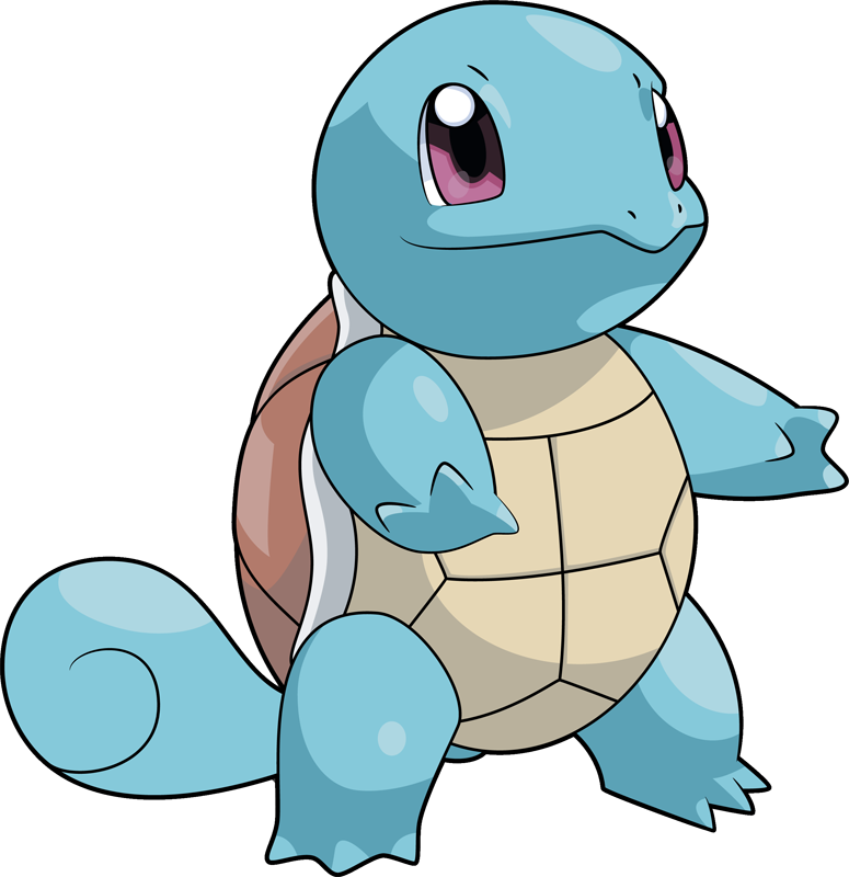 Squirtle Pokemon Character Illustration PNG
