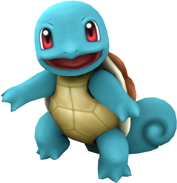 Squirtle Pokemon Character3 D Render PNG