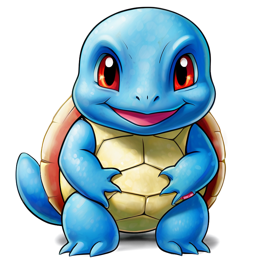 Download Squirtle Pokemon Fan Art Png 05212024 | Wallpapers.com