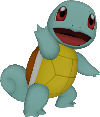Squirtle Pokemon3 D Model PNG
