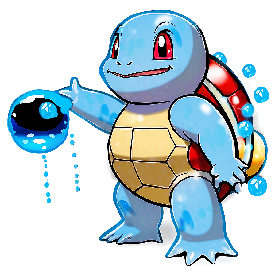 Download Squirtle Using Bubble Attack Png 33 | Wallpapers.com