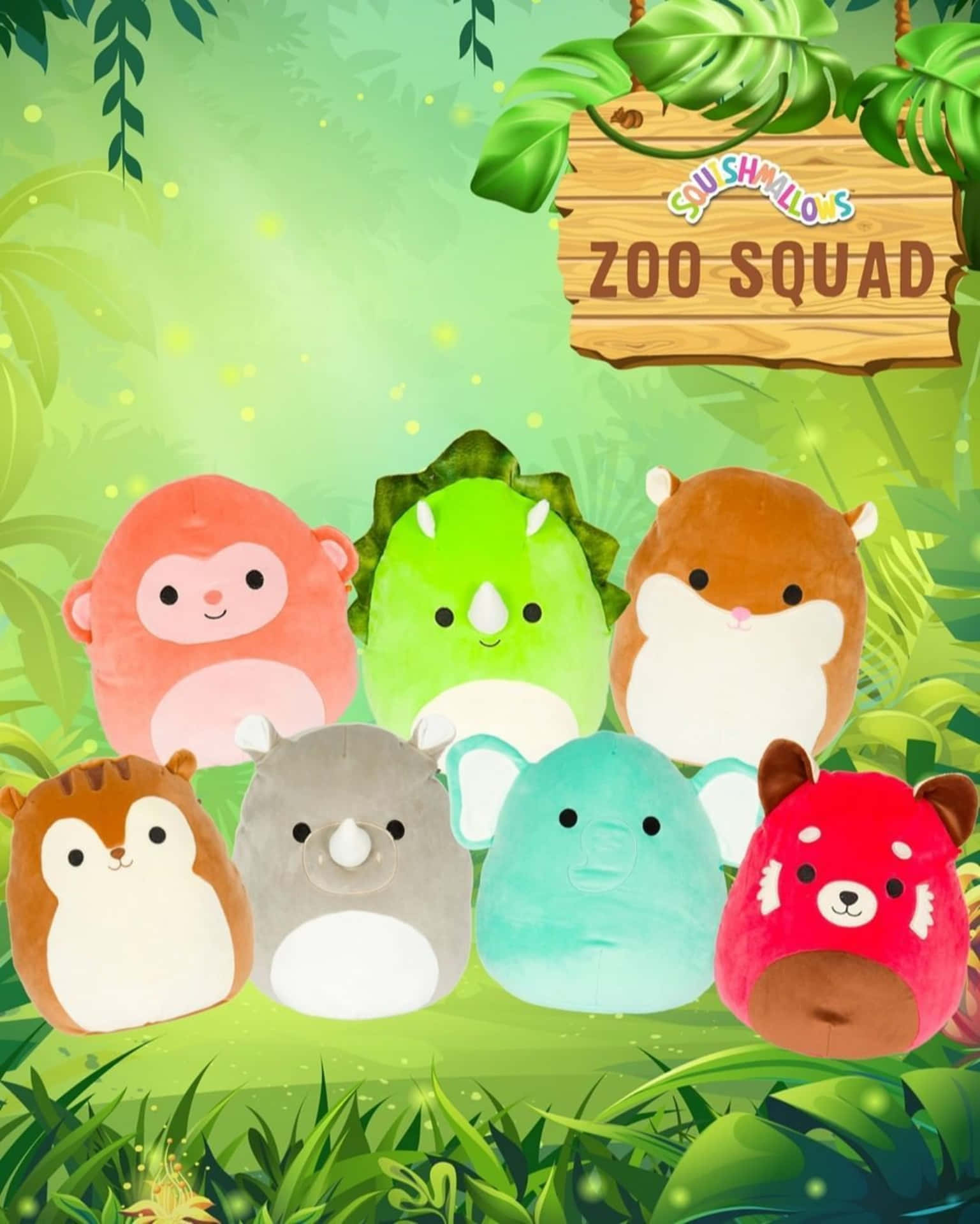 Zoo Squad Squishmallow Background
