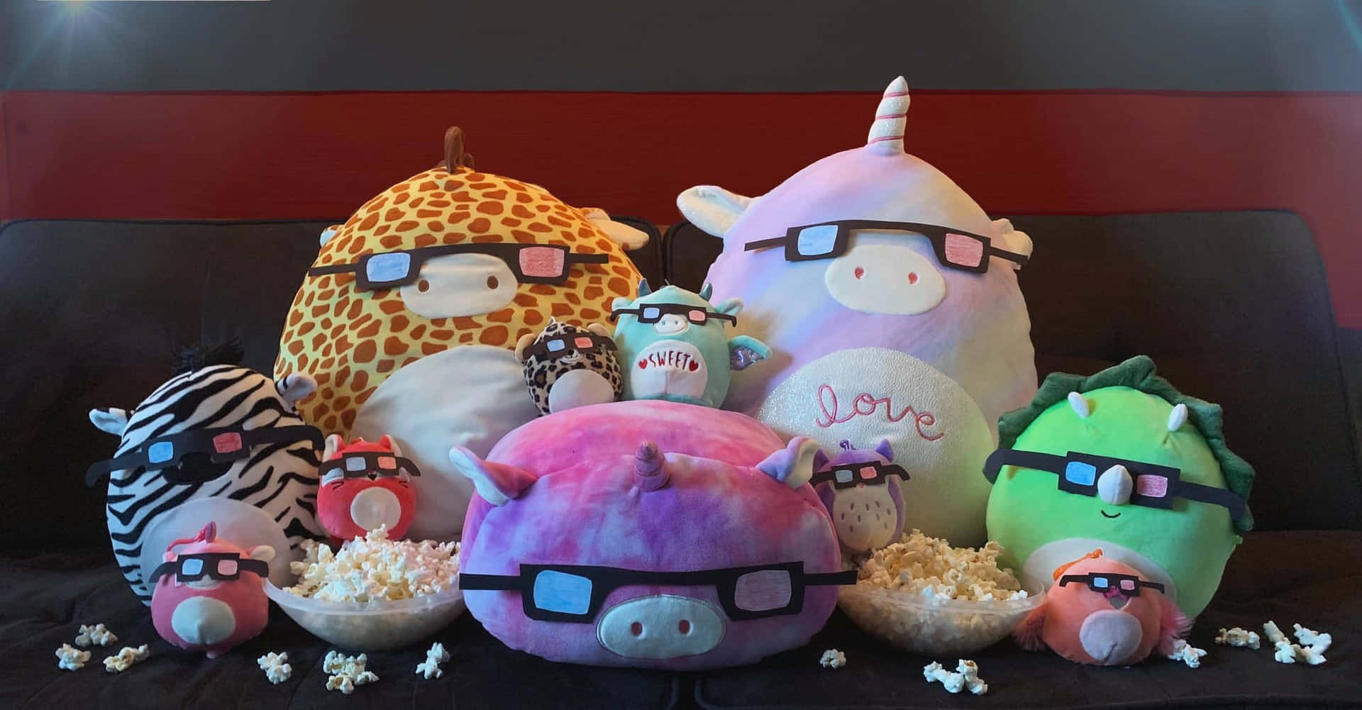 Colorful Collection of Cute Squishmallow Toys