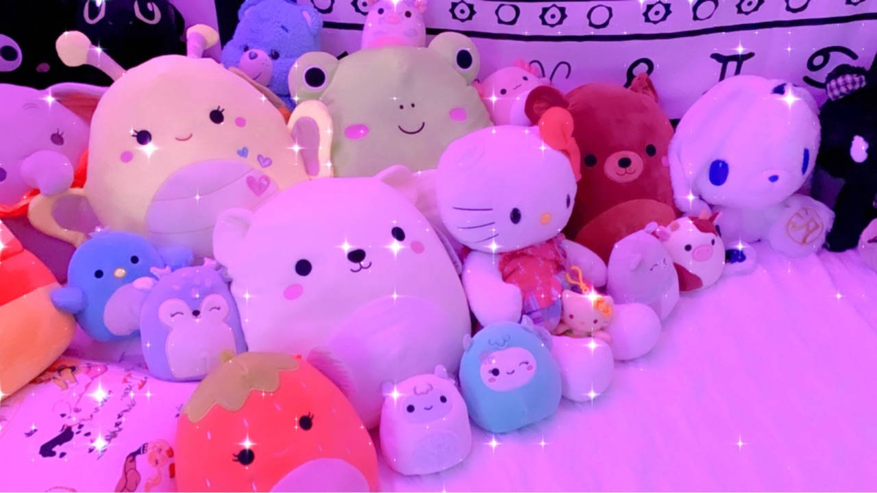Squishmallows Collection Pink Aesthetic Wallpaper