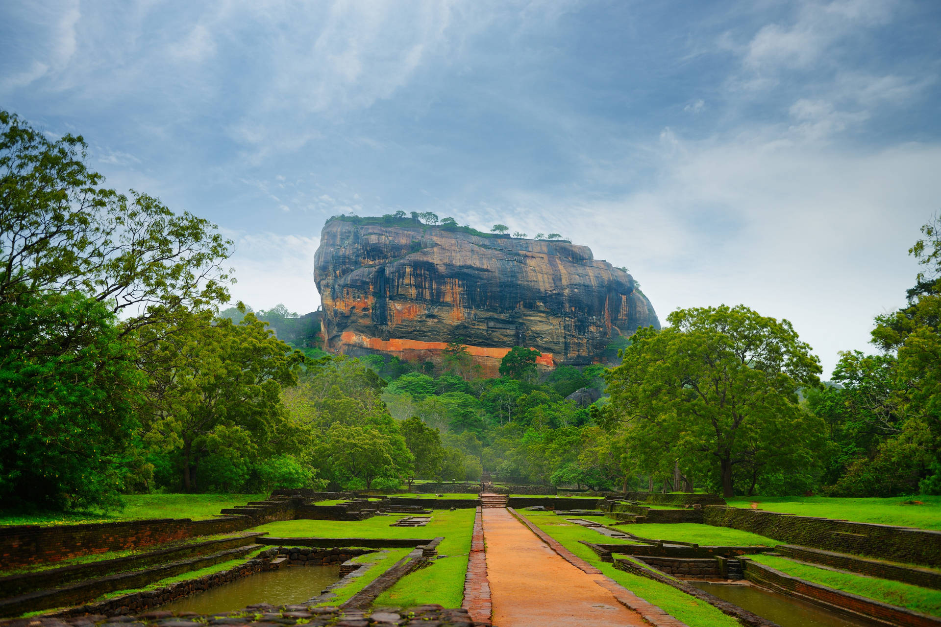 Sri Lanka Ancient City Sigiriya Background