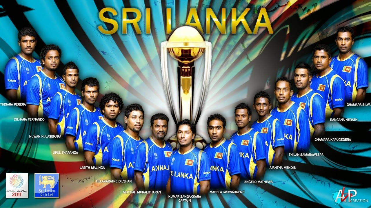 Hele Sri Lanka Cricket-holdet Wallpaper Wallpaper
