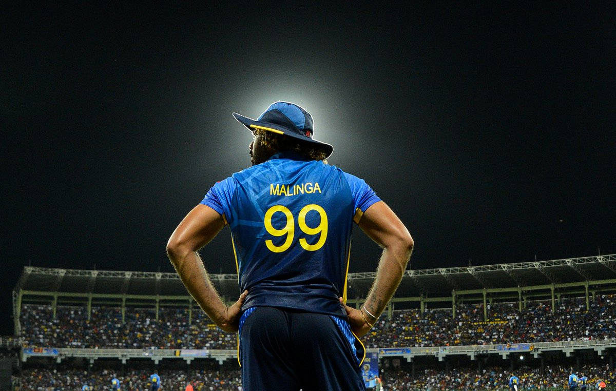 Sri Lanka Cricket Malinga Tilbage Udgør Wallpaper