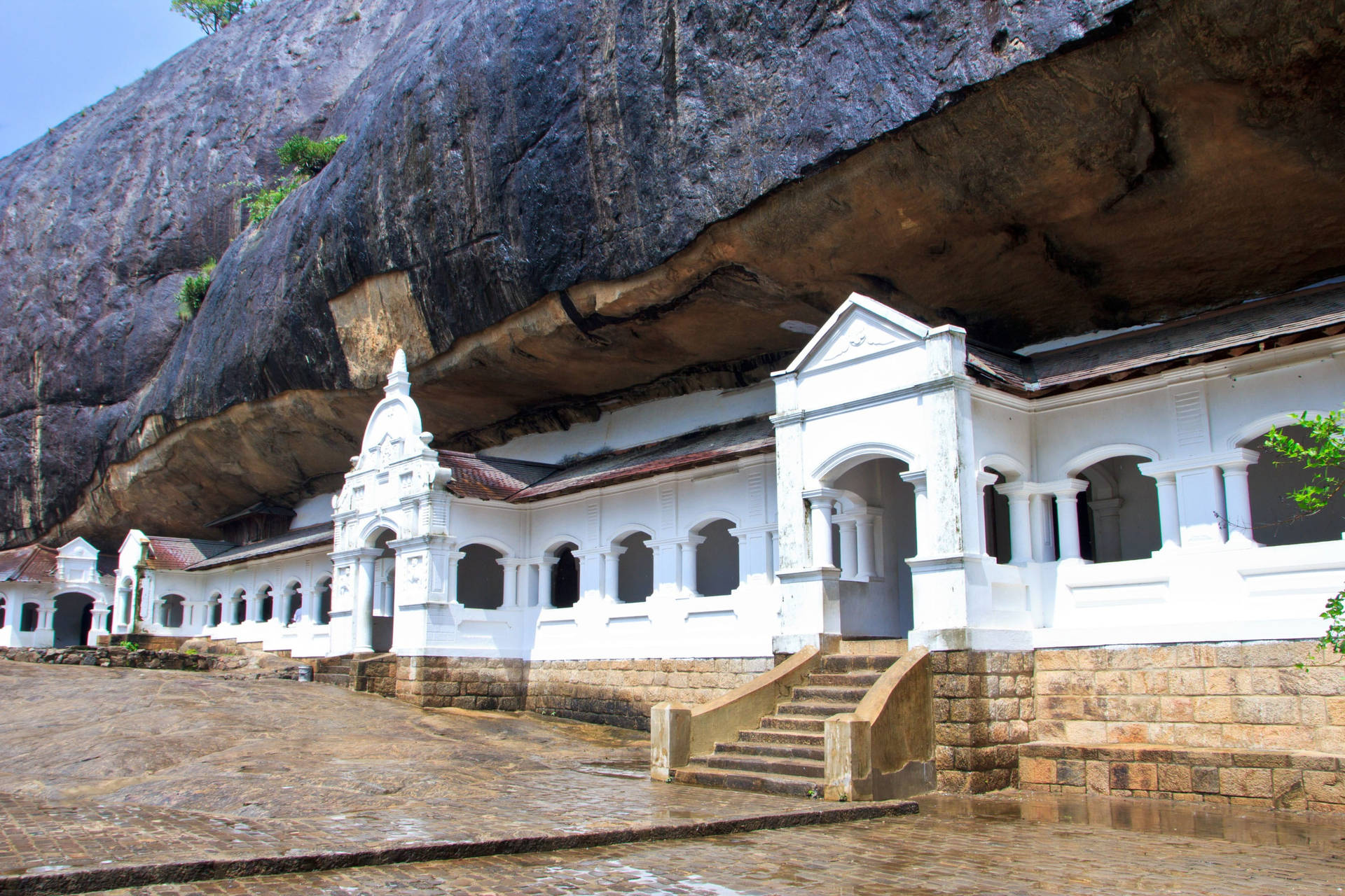 Sri Lanka Dambulla Cave Temple Background