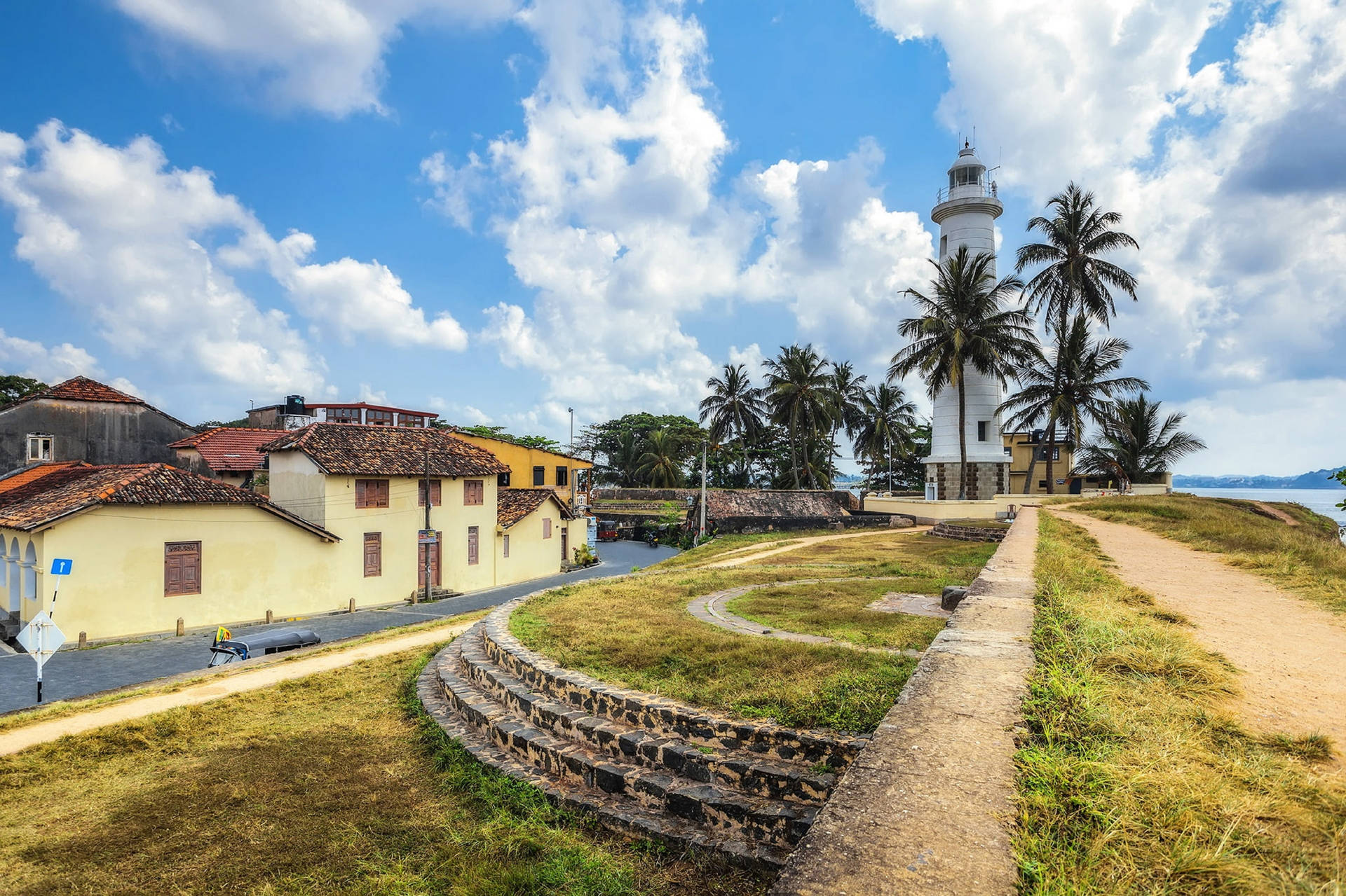 Sri Lanka Galle Fort Lighthouse Background