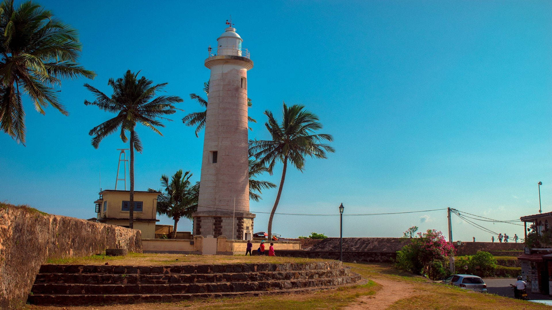 Sri Lanka Lighthouse Galle Fort Background