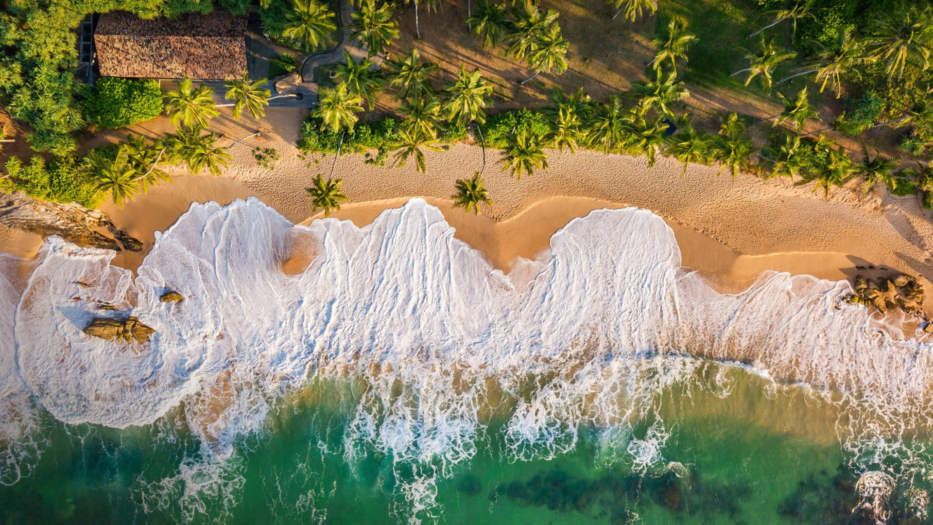 Sri Lanka Tangalle Beach Aerial Picture