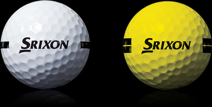 Srixon Golf Balls White Yellow PNG