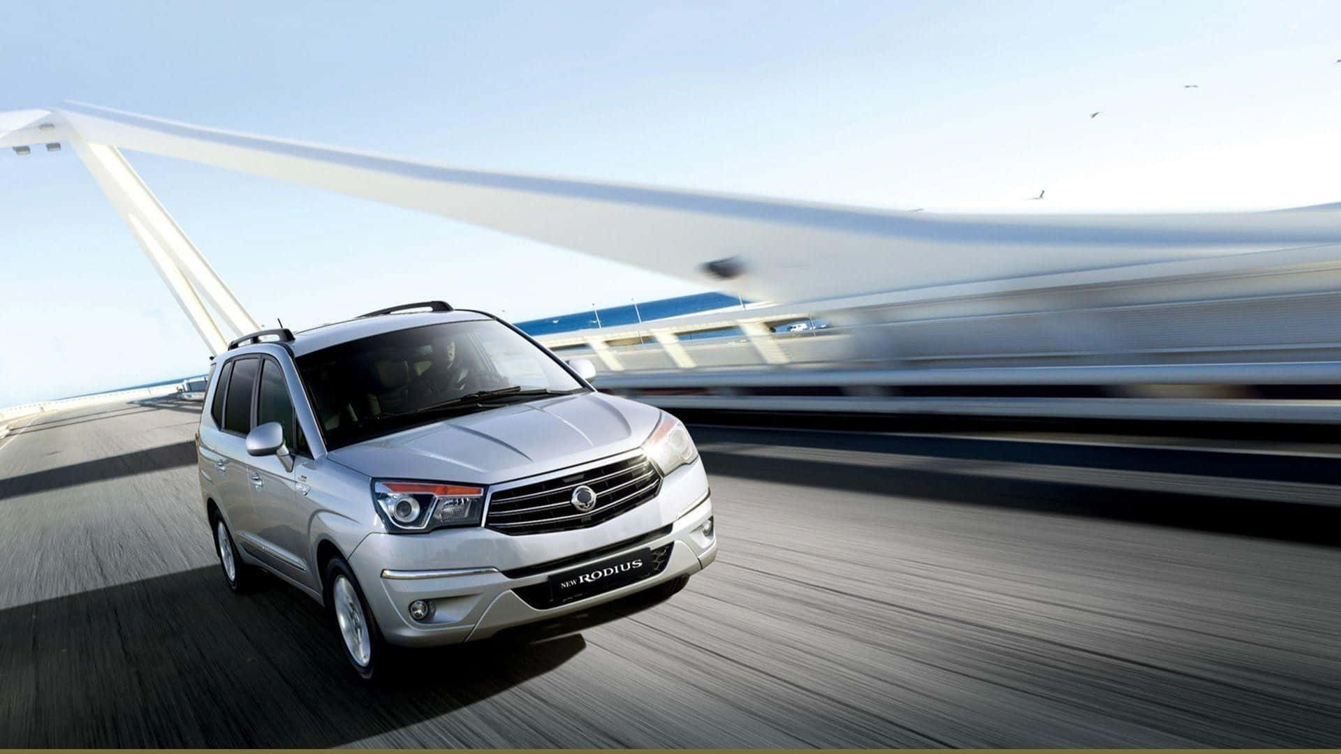Stunning SsangYong SUV conquering the open road Wallpaper