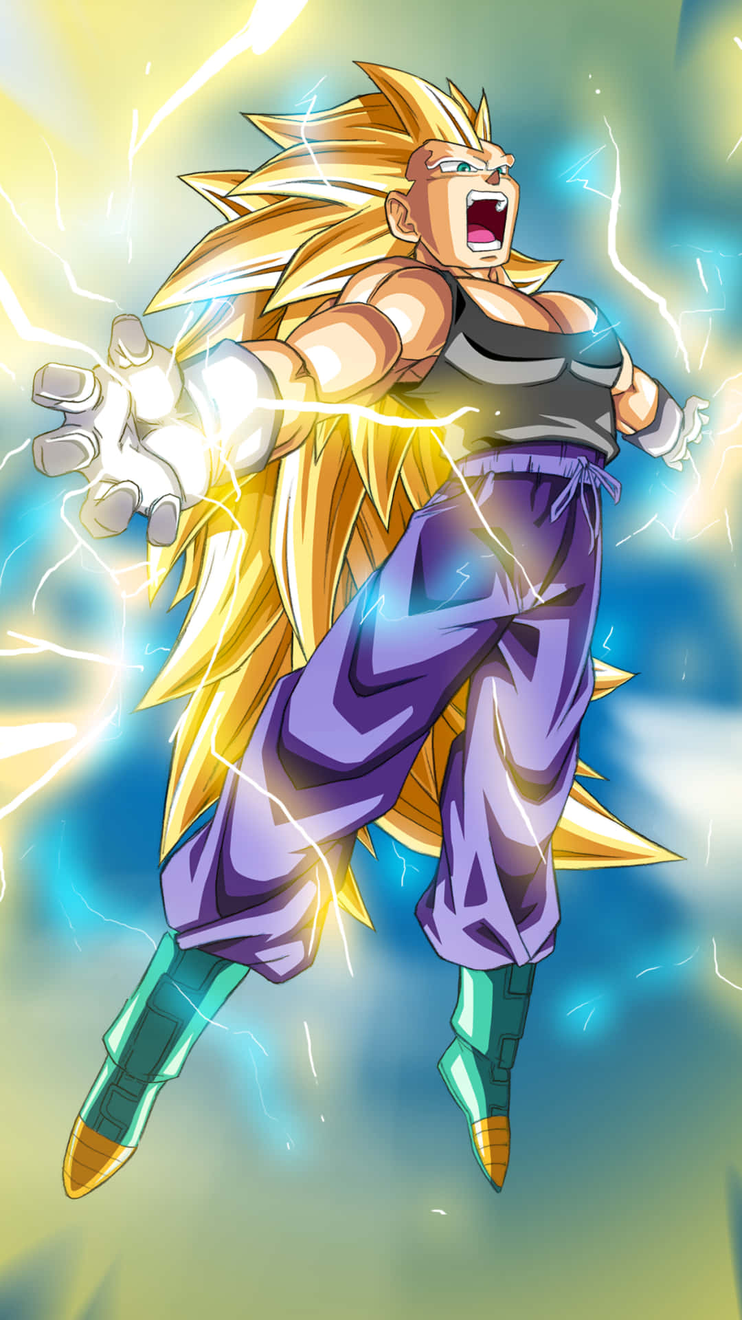 Unlock the mysterious power of Super Saiyan 3 with this HD wallpaper Wallpaper