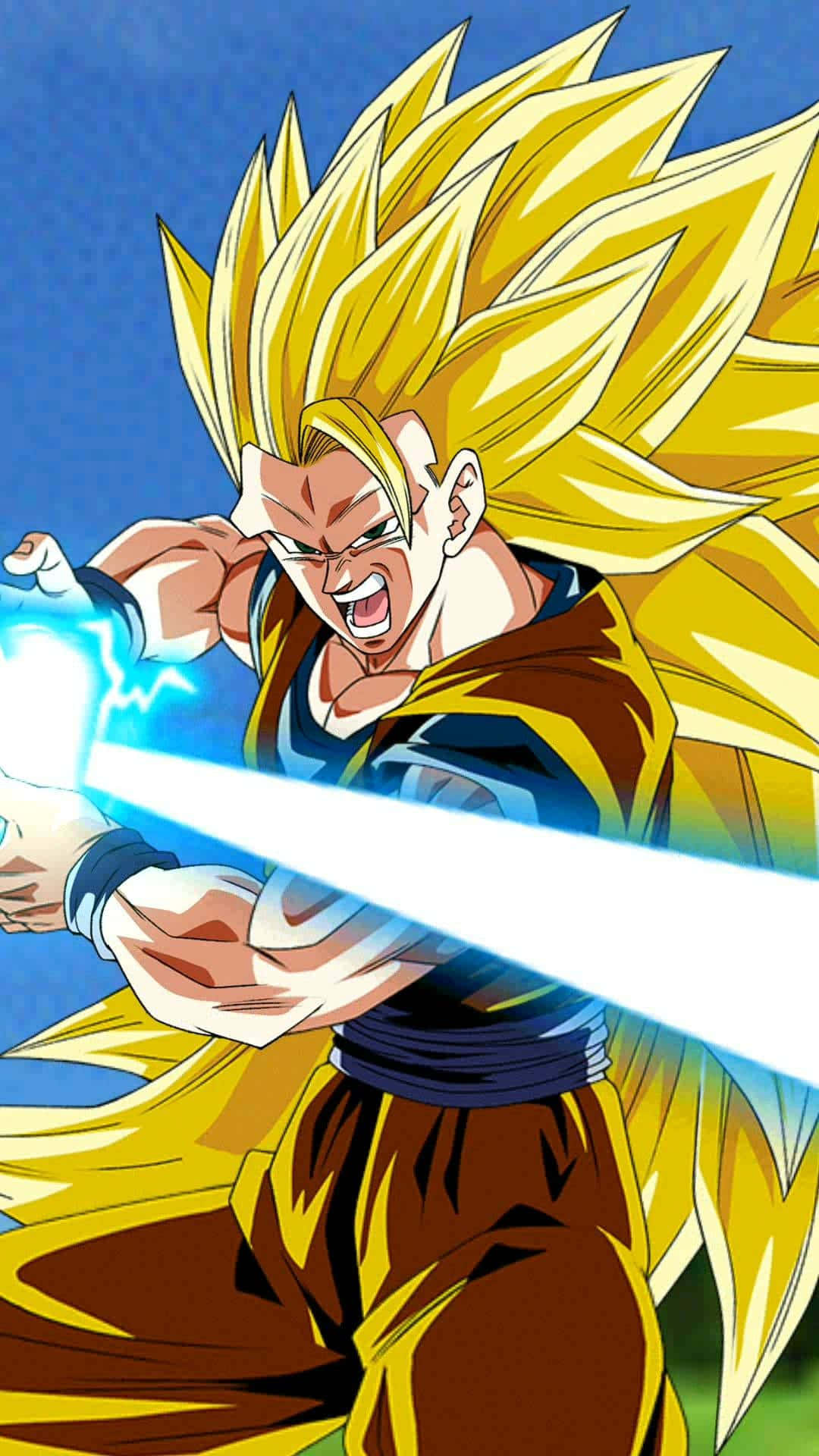 Goku's Third Super Saiyan Transformation Wallpaper