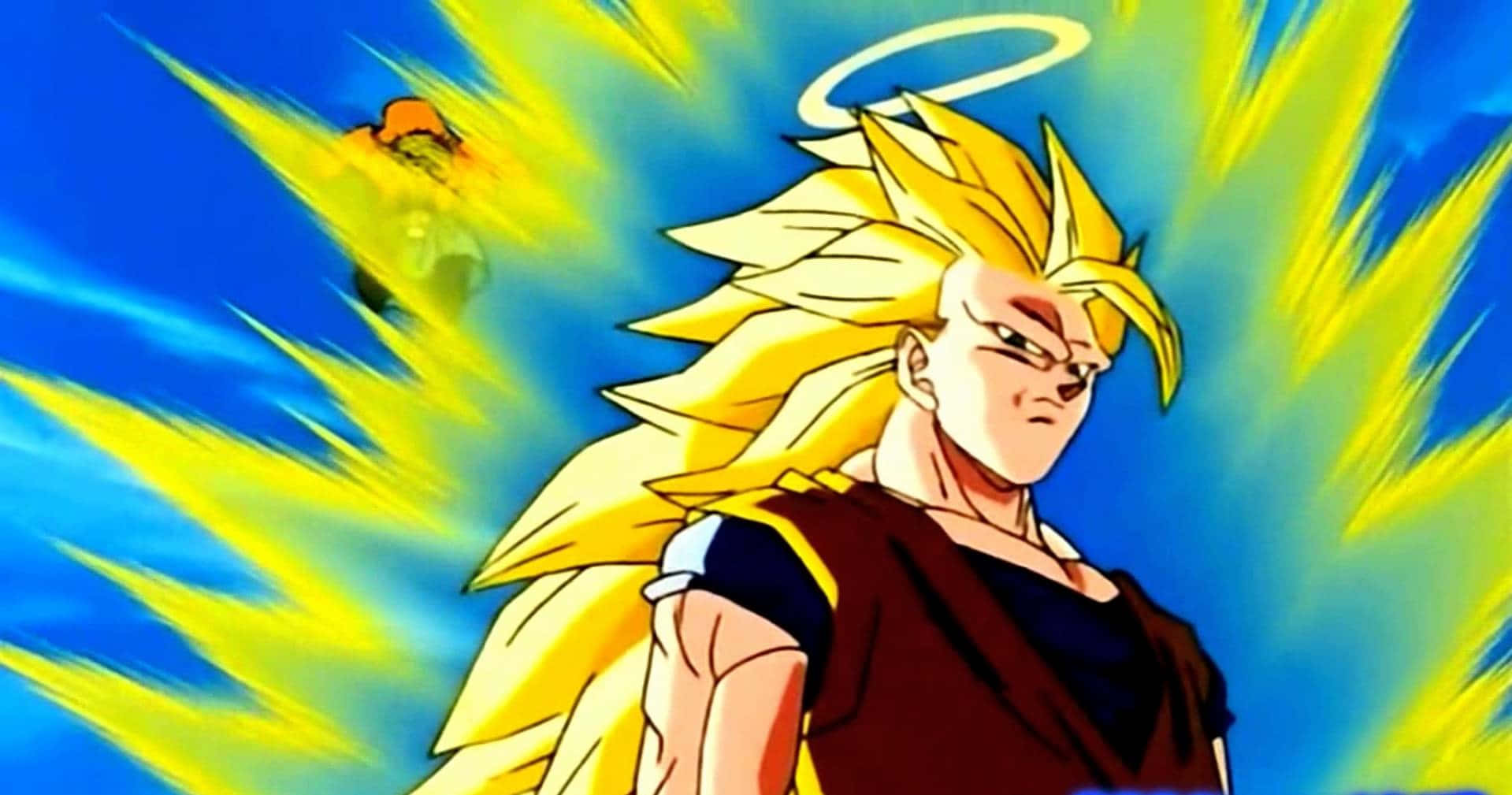 "Goku Transforms Into Super Saiyan 3" Wallpaper