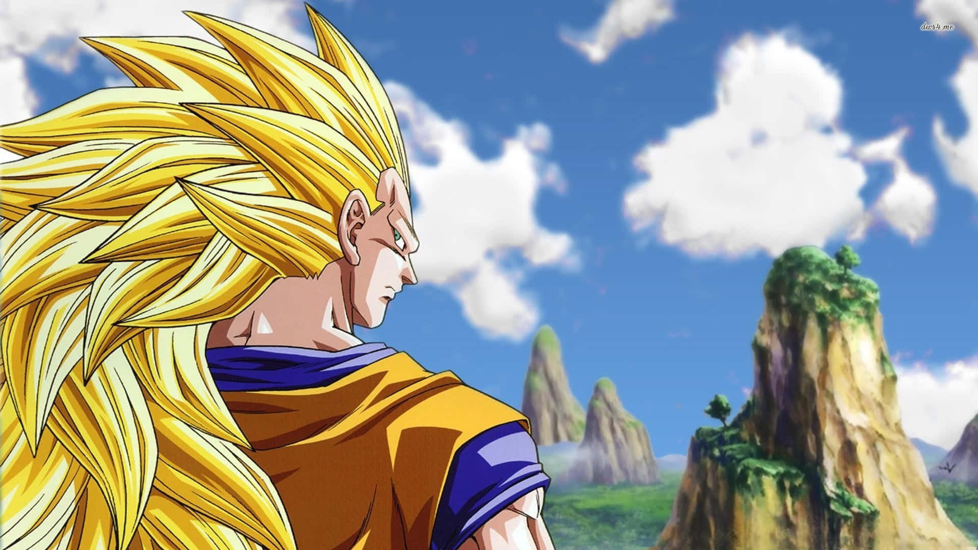 Unleash your inner power with the SSJ3 transformation Wallpaper