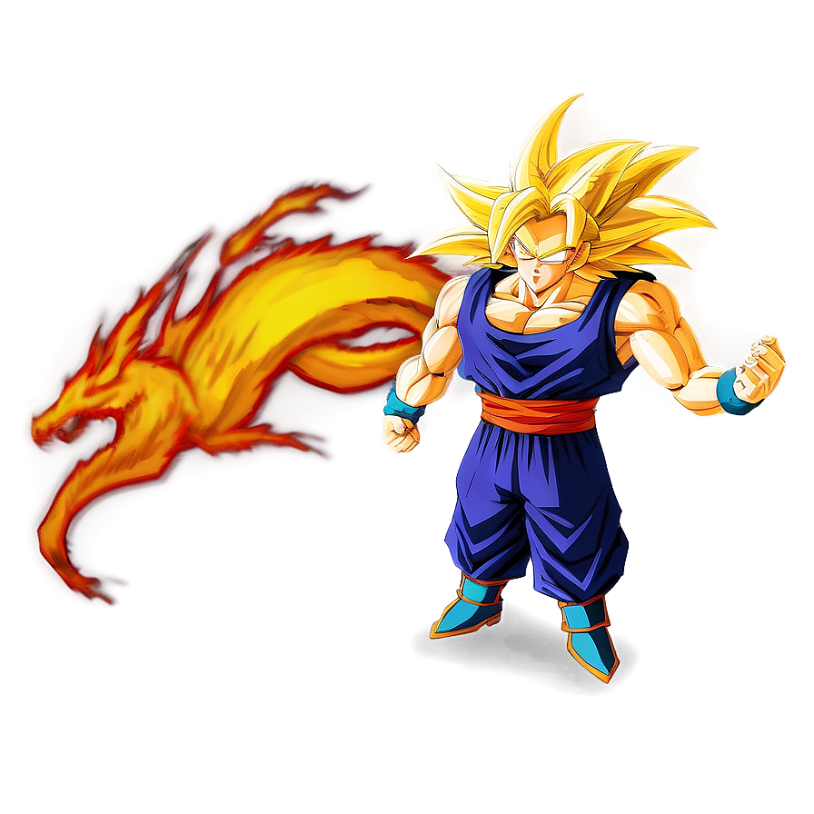 Ssj3 Goku Vs Villains Png Coj53 PNG