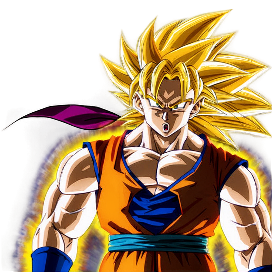 Ssj3 Goku With A Serious Expression Png 06252024 PNG
