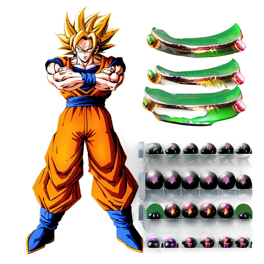 Ssj3 Goku With Dragon Balls Png 32 PNG