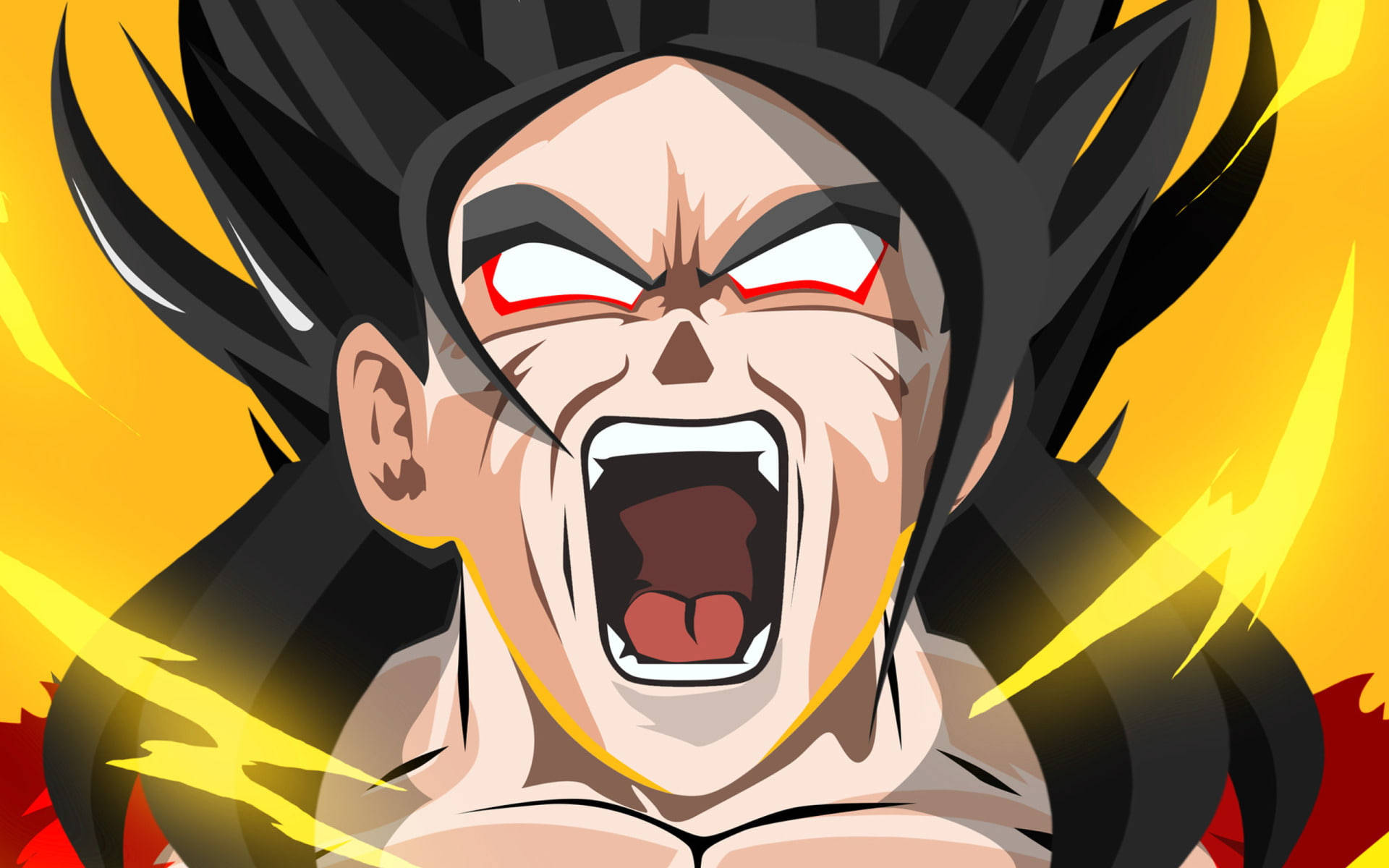 Ssj4 Goku Transformation Wallpaper