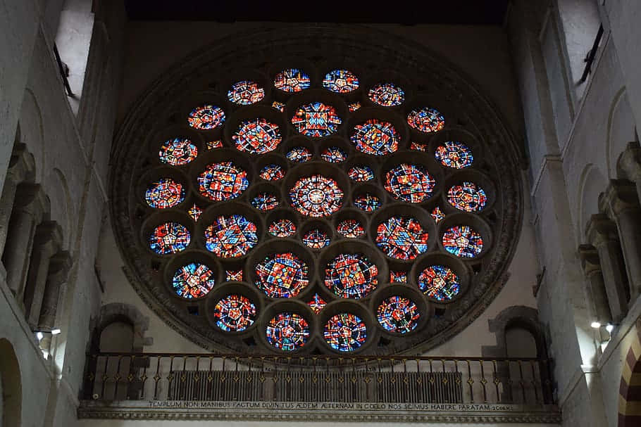 St Albans Cathedral Rose Window Wallpaper