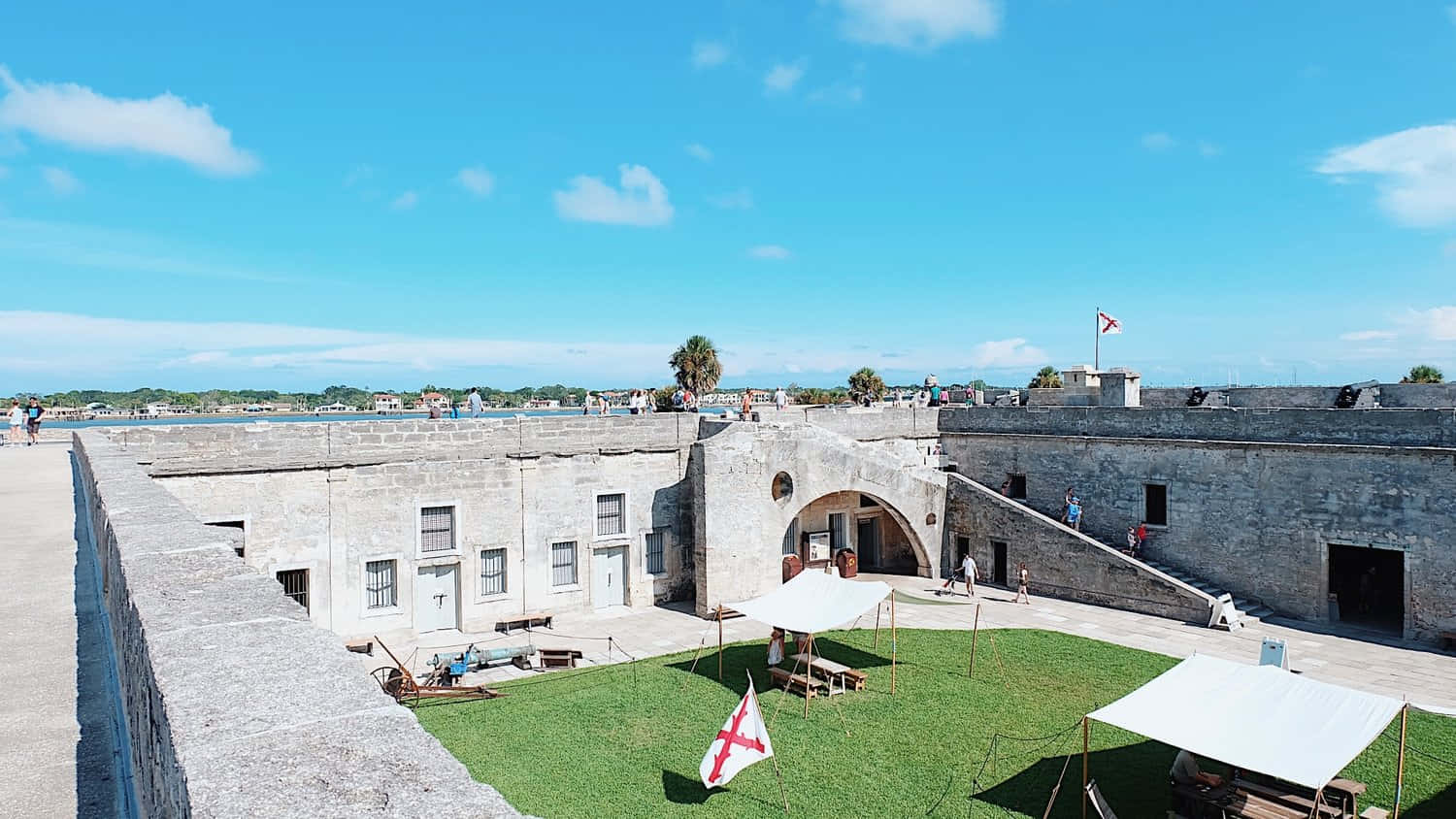 A View Of The Fort From The Top Of The Building