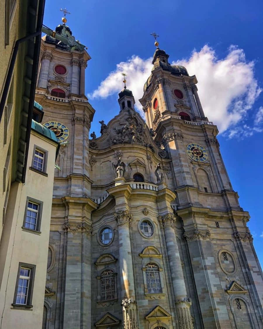 St Gallen Abbey Baroque Architecture Wallpaper