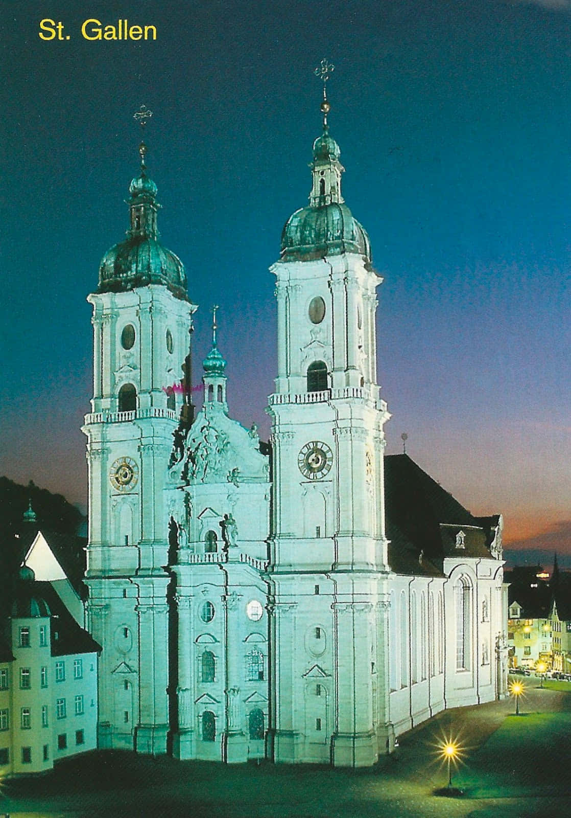 St Gallen Cathedral Night View Wallpaper