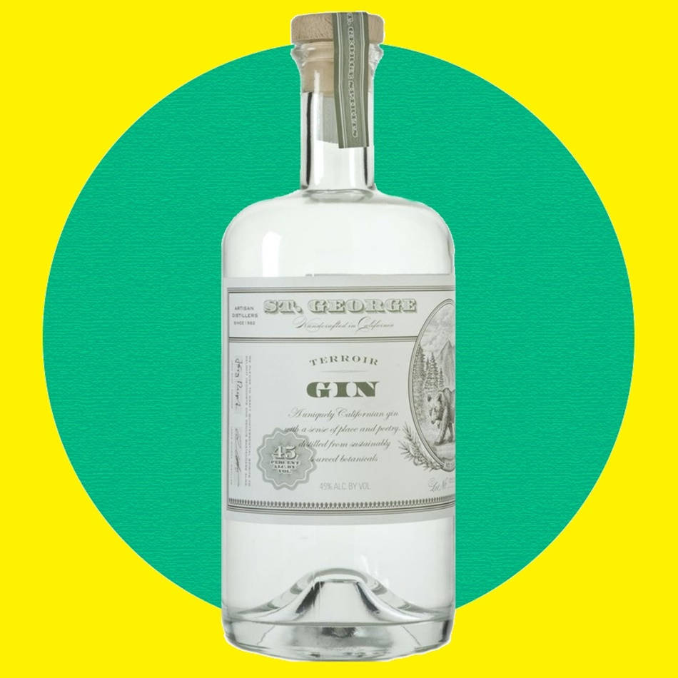 St. George Terroir Gin Yellow And Green Wallpaper