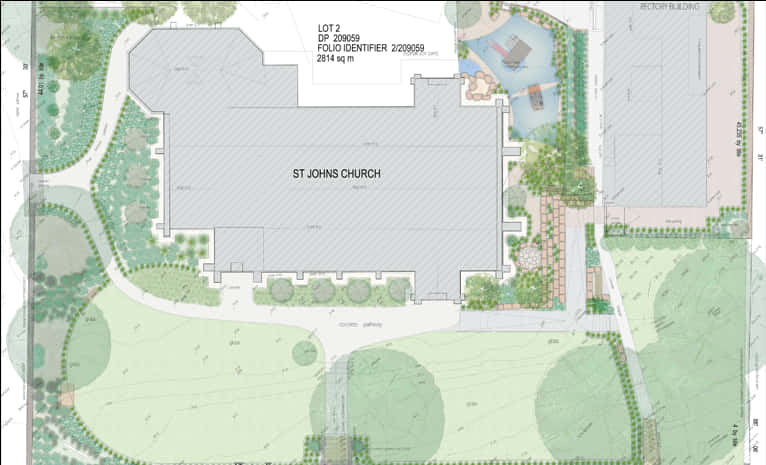 St Johns Church Landscaping Plan PNG