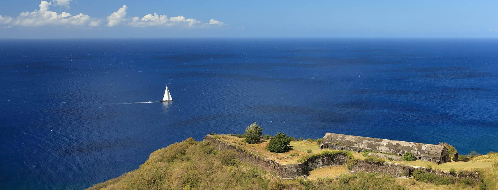 St Kitts And Nevis Cliff Edge Wallpaper