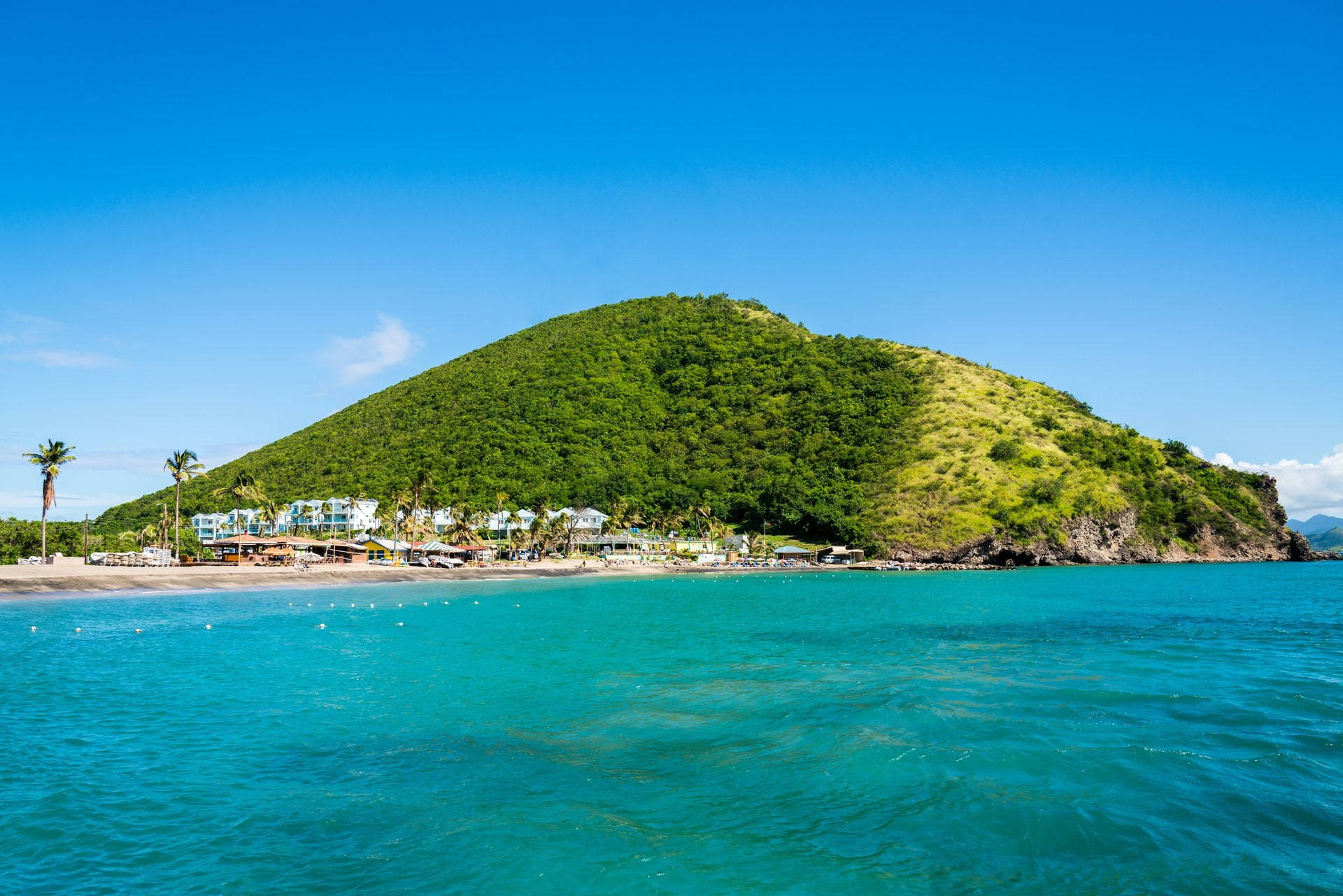 St Kitts And Nevis Green Island Wallpaper