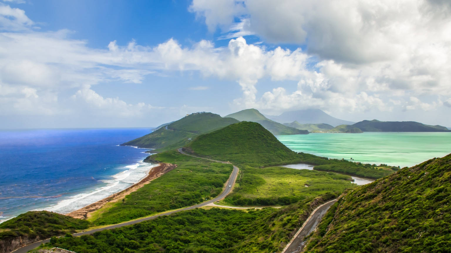 St Kitts And Nevis Ocean View Wallpaper