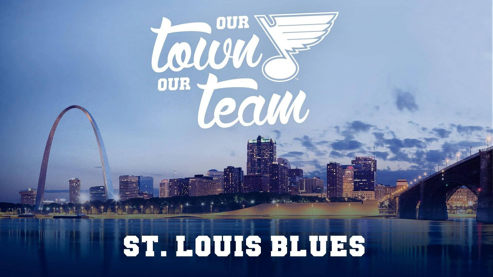 Pósterde La Ciudad De St Louis Blues. Fondo de pantalla