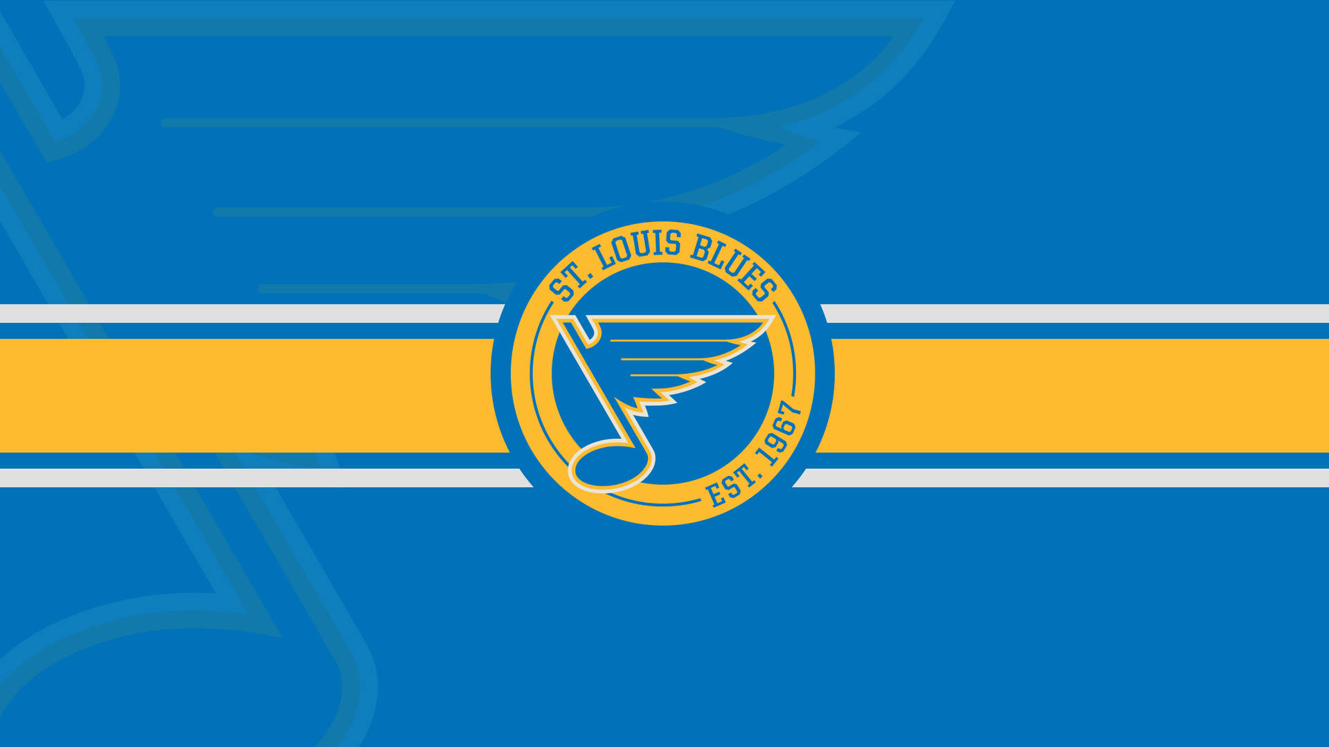 Download St Louis Blues Logo In Blue Flames Wallpaper