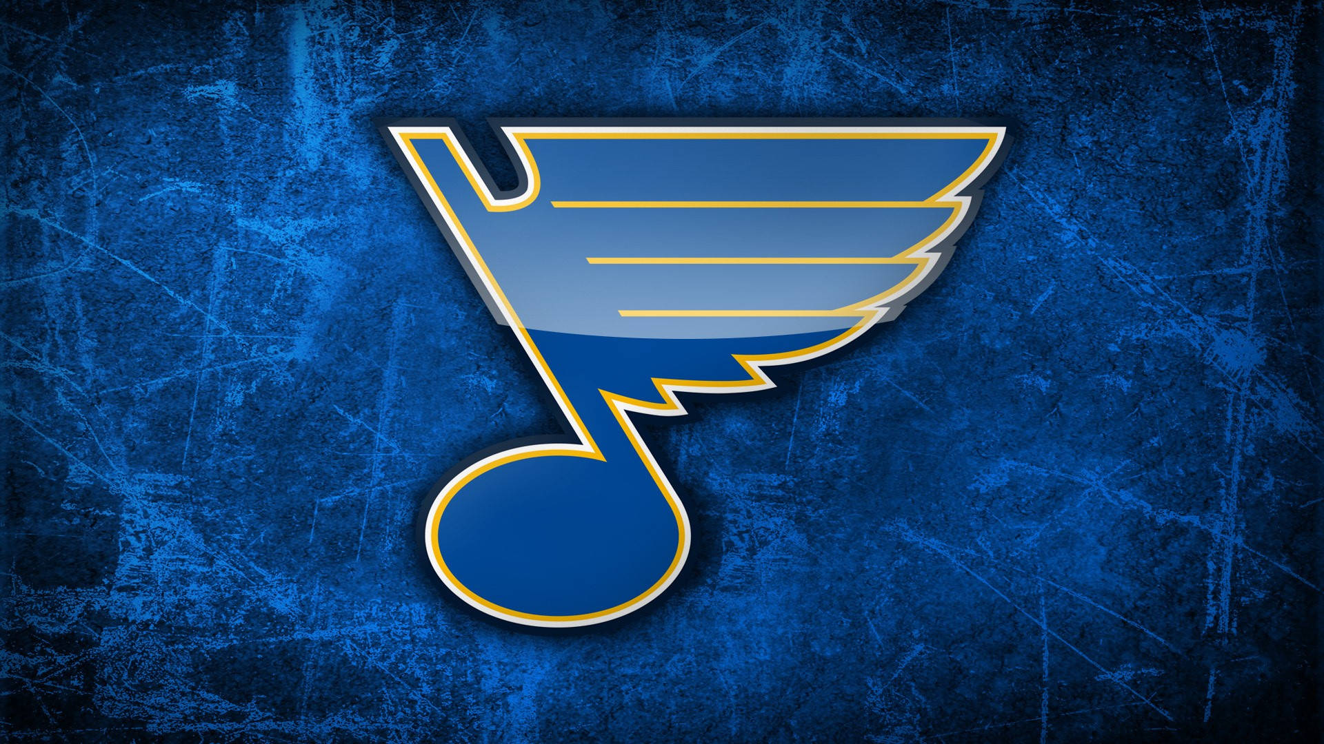 St Louis Blues In Abstract Blue Wallpaper