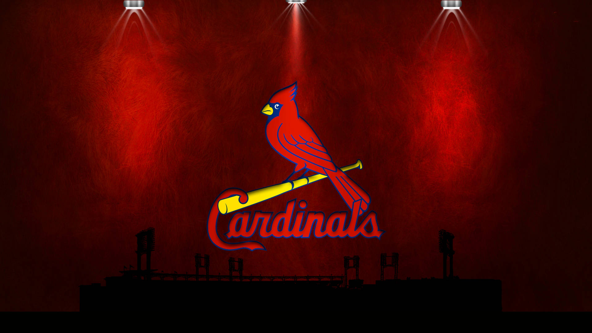 Intense Spotlight on the St.Louis Cardinals Mascot Wallpaper