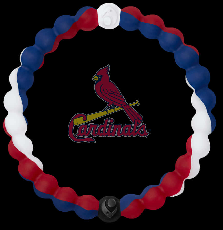 St Louis Cardinals Logowith Baseball Necklace PNG