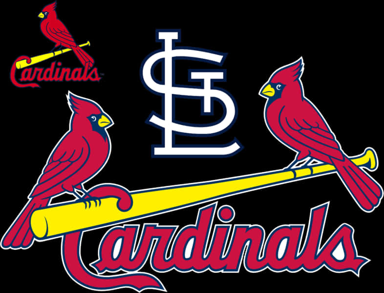 St Louis Cardinals Logowith Birds PNG