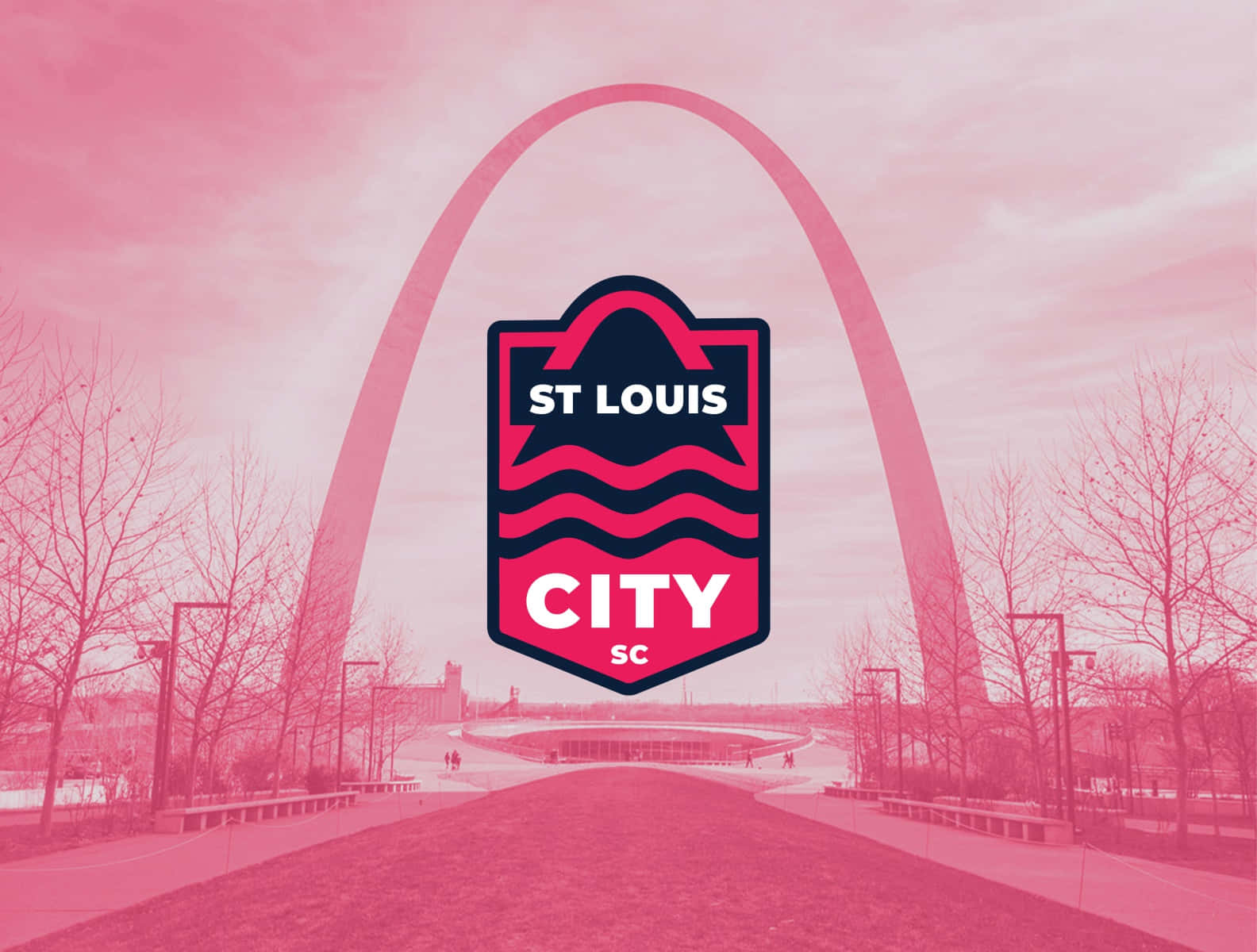 St. Louis City SC Logo Grafisk Kunst Indpaknings Papir Wallpaper