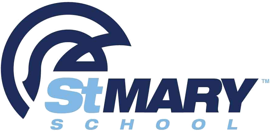 St Mary School Logo_ Blue Gray PNG