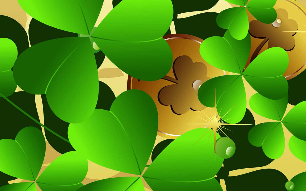 St. Patrick's Day Celebration: Leprechaun, Pot of Gold, and Rainbow